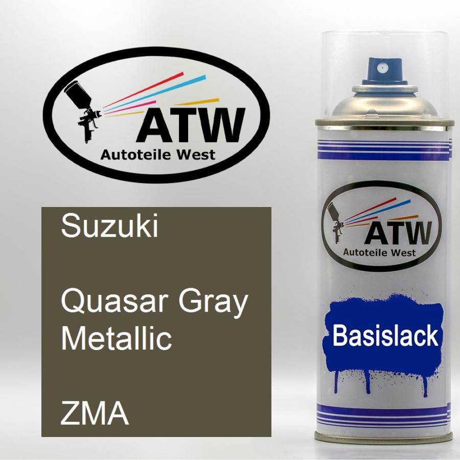 Suzuki, Quasar Gray Metallic, ZMA: 400ml Sprühdose, von ATW Autoteile West.